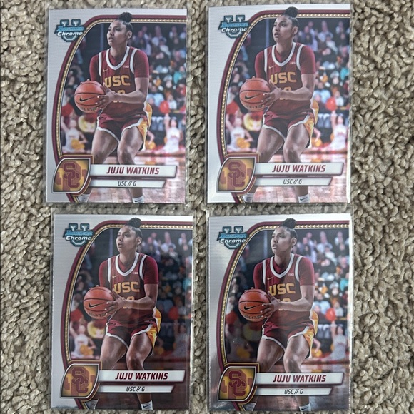 USC JuJu Watkins 4 card lot Topps Bowman U - Picture 1 of 2